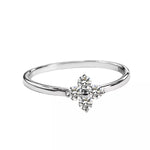 925 Sterling Silver Four-Leaf Clover Ring