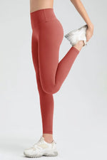 Wide Waistband Sport Leggings - Ladyez