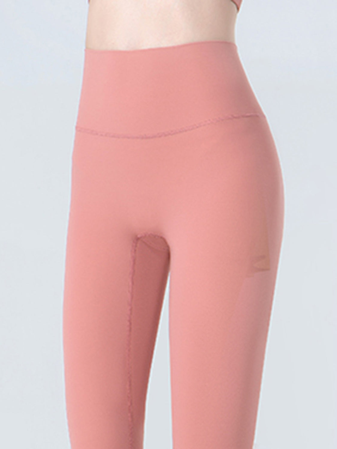 Wide Waistband Cropped Sports Leggings - Ladyez