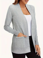 Open Front Long Sleeve Sweater Cardigan