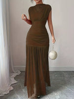 Ruched Bodycon Maxi Dress
