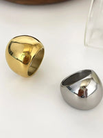 2-Piece Stainless Steel Bubble Shape Ring - Ladyez