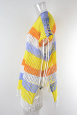 Slit Color Block V-Neck Cover-Up - Ladyez