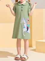 Children's Equestrian Short Sleeve Polo Dress