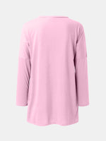 Full Size Round Neck Long Sleeve T-Shirt - Ladyez