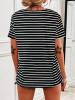Striped Short Sleeve Top
