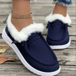 Cozy Plush-Lined Flats Slip-Ons