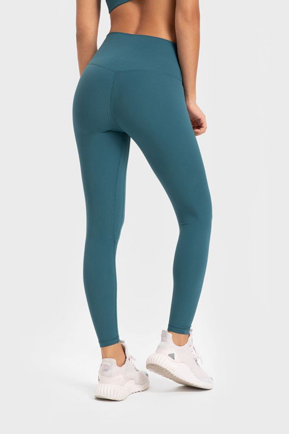 Millennia Highly Stretchy Wide Waistband Yoga Leggings - Ladyez