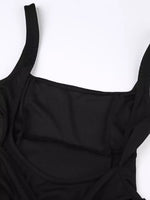Backless Square Neck Mini Dress