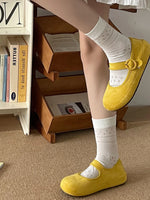 Round Toe Flat Slip-Ons