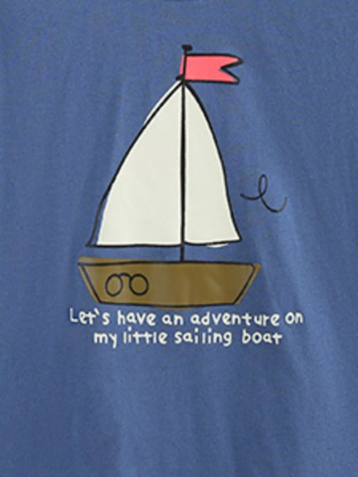 Children's Sailboat Graphic Tee and Striped Shorts Set
