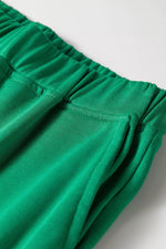Solid Color Hooded Long Sleeve Elastic Waist Pocket Pants Set