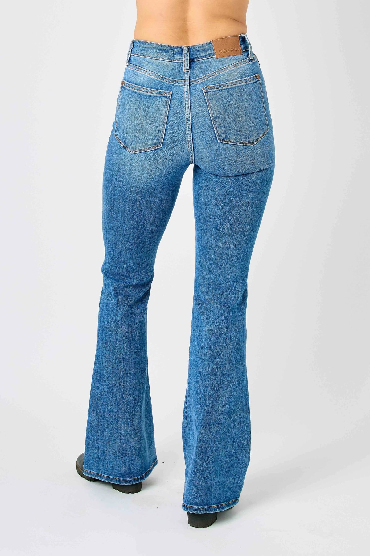 Judy Blue Full Size Hw Classic Flare Jeans Plus Size - Ladyez