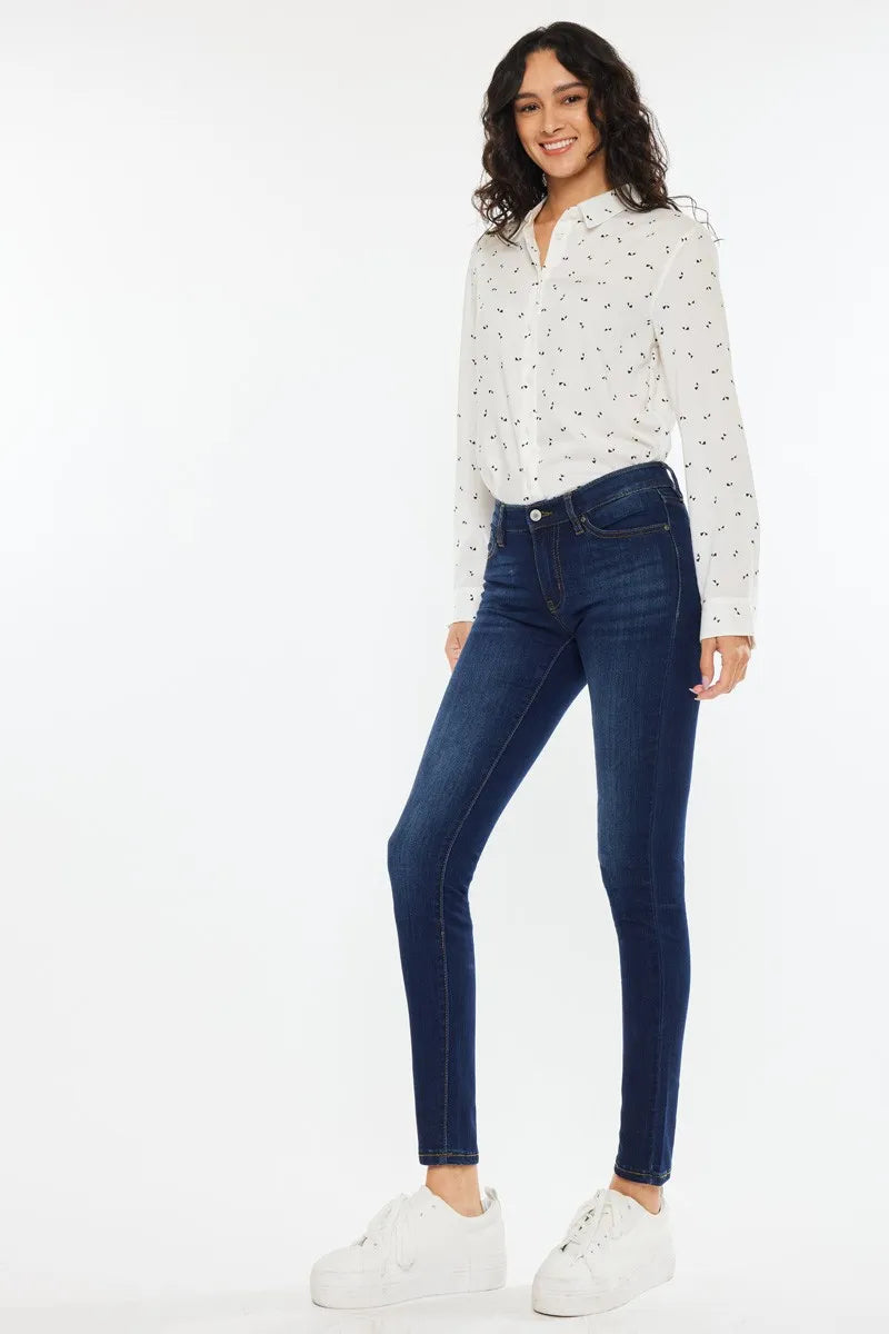 Kancan Mid Rise Super Skinny Jeans - Ladyez