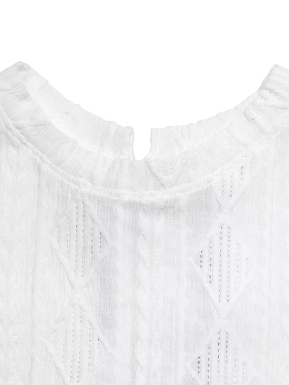 Textured Bow Back Knit T-Shirt