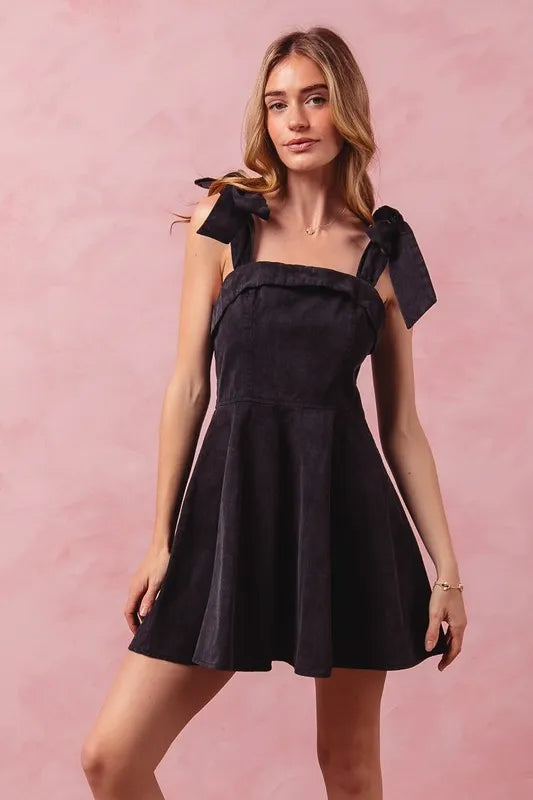 SO ME Fit and Flare Washed Gameday Dress - Ladyez