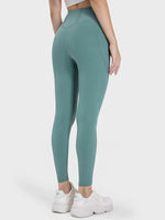Millennia Pocketed High Waist Active Leggings - Ladyez