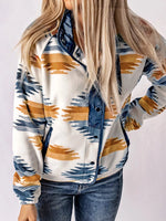 Geometric Snap Down Jacket