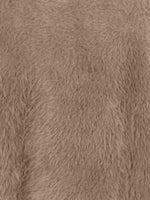 Fuzzy Round Neck Long Sleeve Sweater