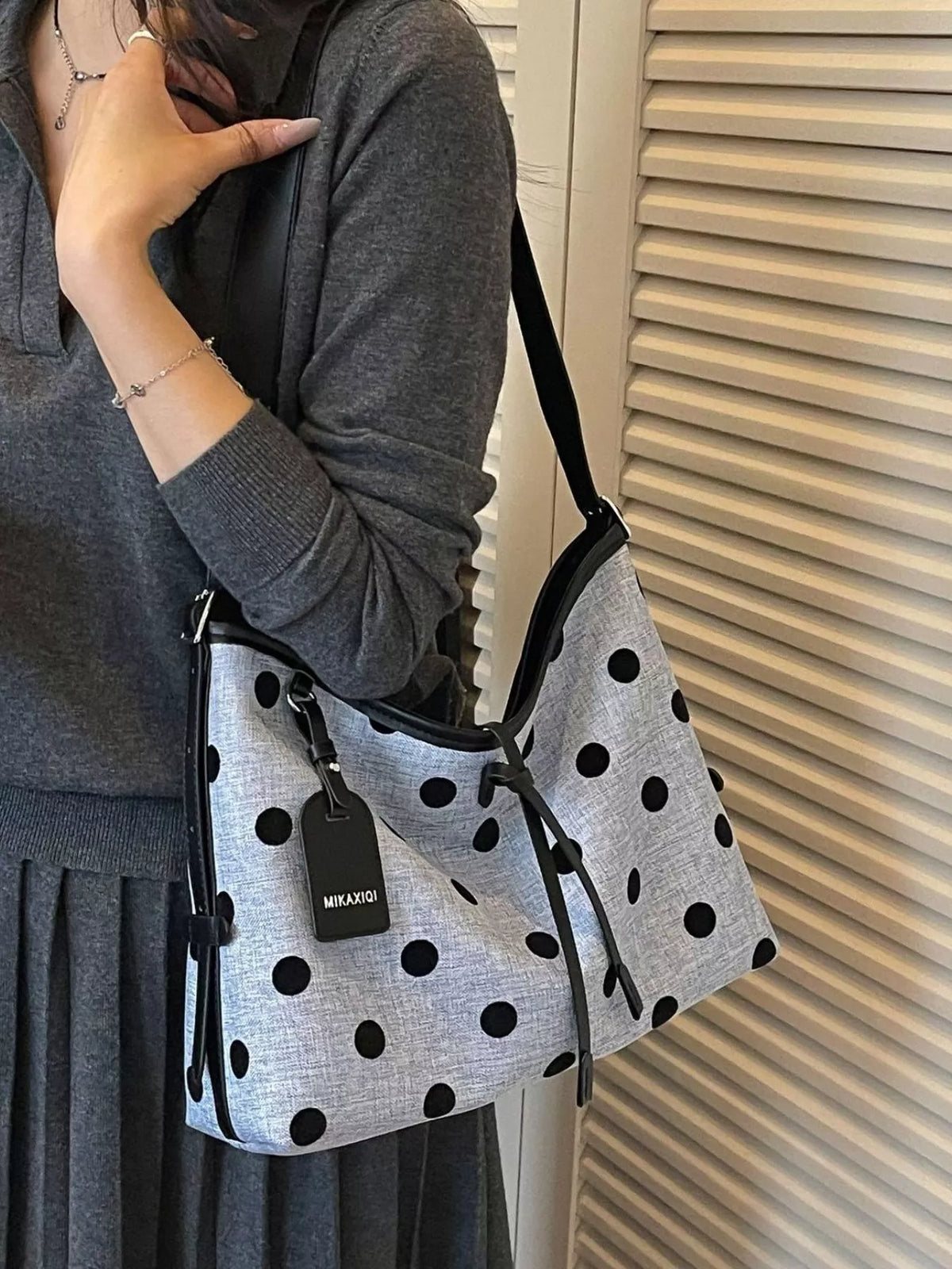 Polka Dot Shoulder Bag