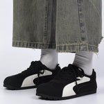 Contrast Lace Up Casual Sneakers