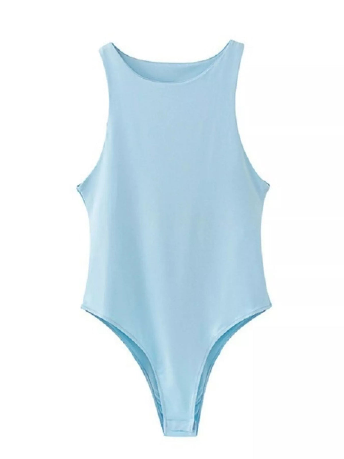 Round Neck Sleeveless Bodysuit