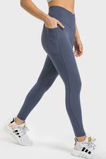 Millennia V-Waist Yoga Leggings with Pockets - Ladyez