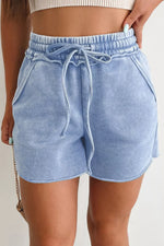 Drawstring Shorts with Pockets