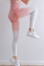 Gradient High Waist Sports Leggings - Ladyez