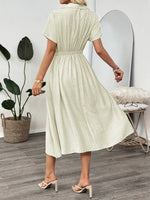 Short Sleeve Midi Dress with Pockets
