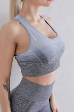 Gradient Sports Bra and Leggings Set - Ladyez