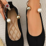 Pearl Ankle Strap Slip-Ons