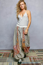 POL Lace Detail V-Neck Ribbed Cami