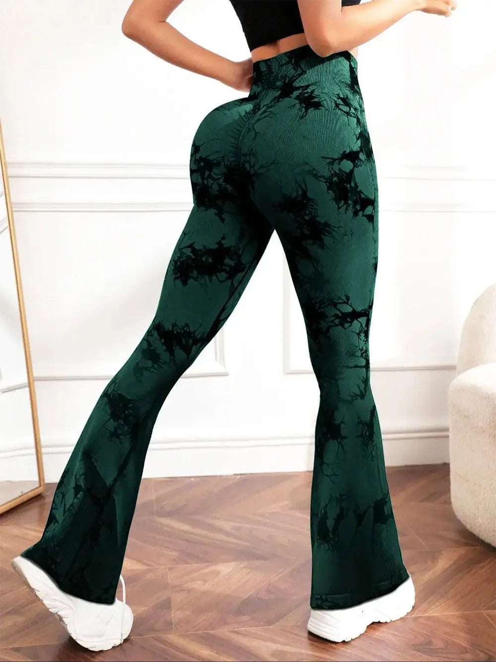 Tie-Dye High Waist Active Leggings - Ladyez