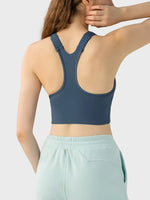 Millennia Wide Strap Sport Bra - Ladyez