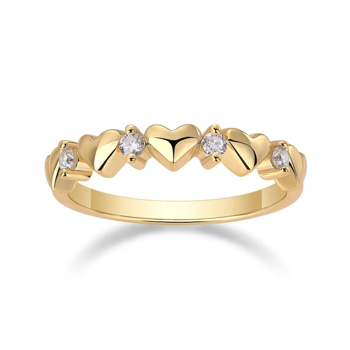 925 Sterling Silver Moissanite Heart Ring - Ladyez