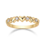 925 Sterling Silver Moissanite Heart Ring - Ladyez