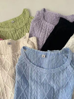 Textured Round Neck Tank - Ladyez