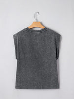 Cowboy & Beer Western Graphic Mineral Wash Tank Top