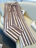 Boho Print Wide Leg Pants