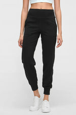 Millennia Wide Waistband Slant Pocket Pants - Ladyez