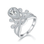 1 Carat Moissanite 925 Sterling Silver Ring