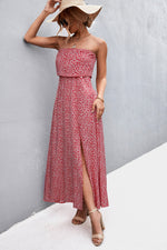 Strapless Split Maxi Dress - Ladyez