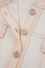 Pocket Front Short Sleeve Wide Leg Jumpsuit