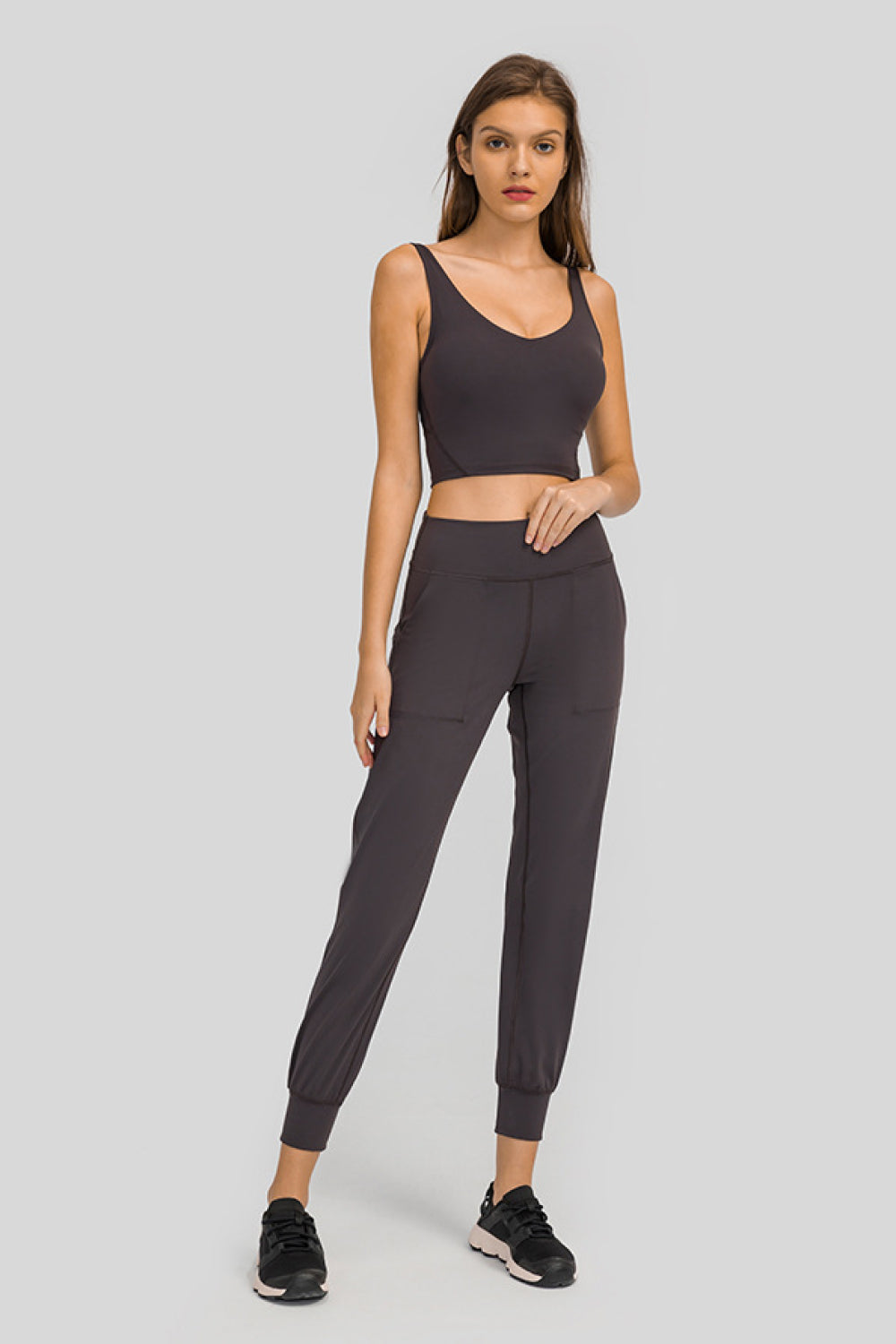 Millennia Wide Waistband Slant Pocket Pants - Ladyez