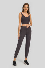 Millennia Wide Waistband Slant Pocket Pants - Ladyez