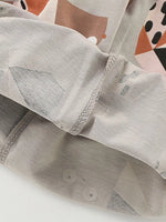Children's Snail Print Round Neck Tee and Shorts Set