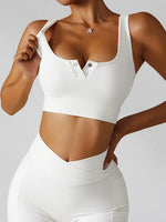 Basic Bae Ribbed Square Neck Cropped Active Tank - Ladyez