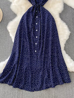 Polka Dot Button-Down Dress