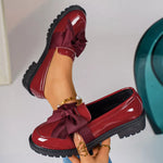 Bow Round Toe Loafers